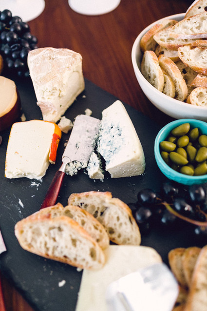 rustic cheese platter