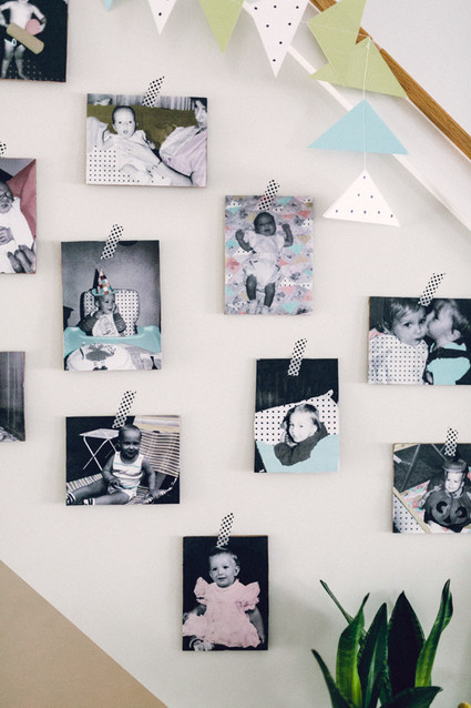 Geometric girl baby shower