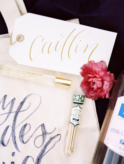 Hand-lettered place cards