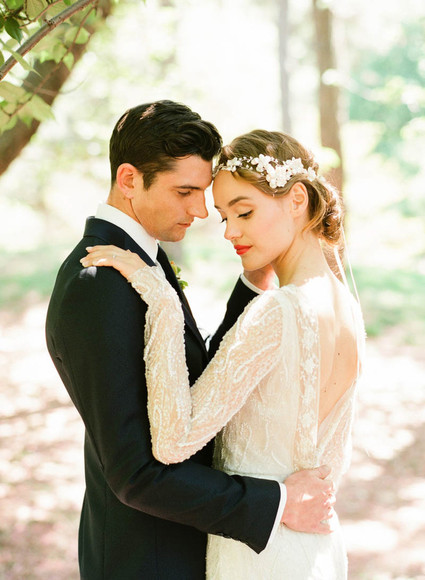Central park wedding portrait