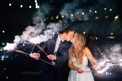 Sparkler portrait