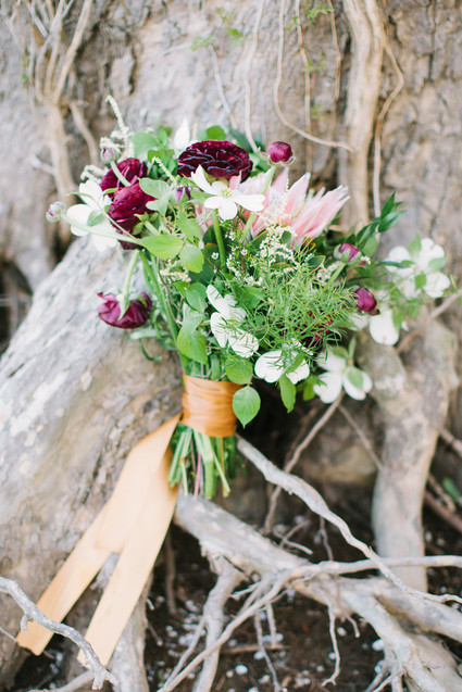 Bohemian wedding bouquet