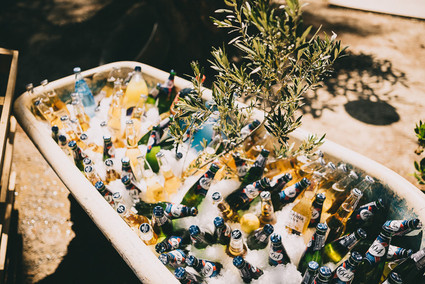 Rustic beer display