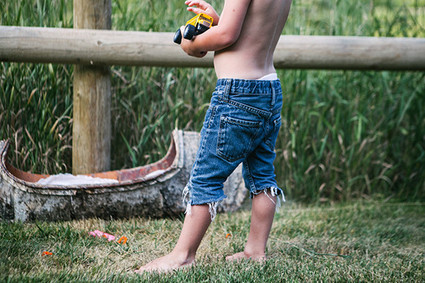 Little boy cut offs