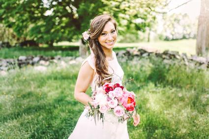 Outdoor bridal portrait