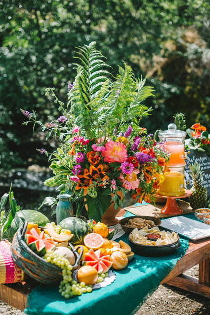 Spanish styled food display