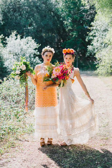 Outdoor bridal portrait