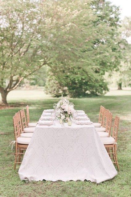 Garden wedding tablescape