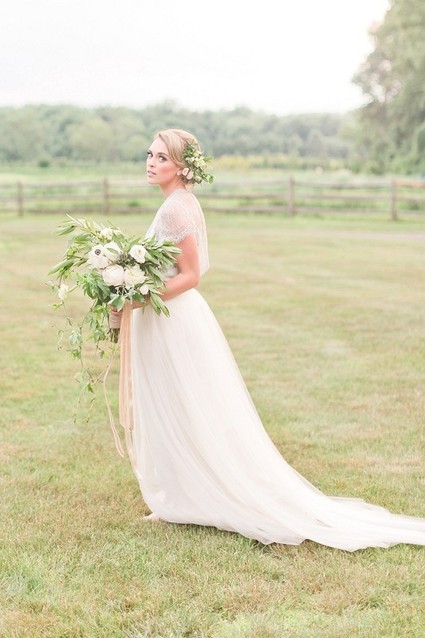 Outdoor bridal portrait