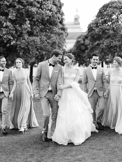 Wedding party portrait