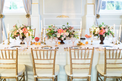 Romantic wedding tablescape