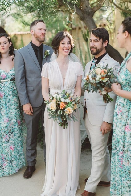 Floral ASOS bridesmaid dresses