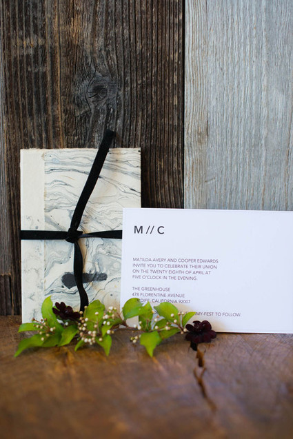Modern wedding invitations
