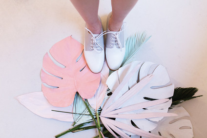 Tropical pastel baby shower