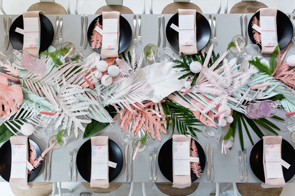 Tropical pastel baby shower