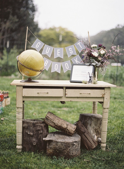 Guest book table