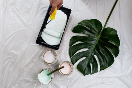 DIY painted foliage