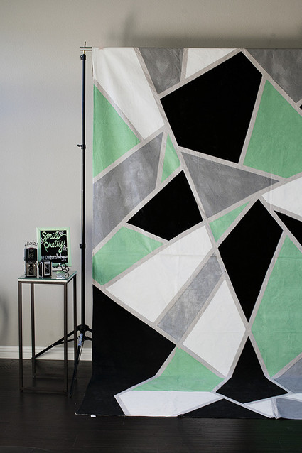 DIY geo backdrop