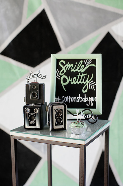 Modern mint baby shower by Mandilynn Photography