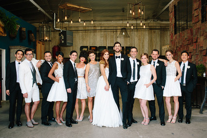 Wedding party portrait