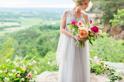 Outdoor bridal portrait