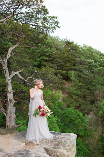 Outdoor bridal portrait