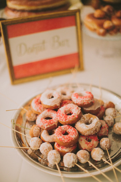 Donut bar dessert table