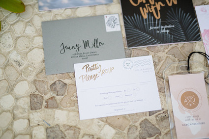 Destination wedding invitations