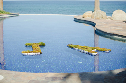 Cabo Surf Hotel wedding reception decor Inspiration