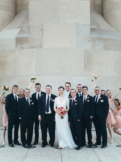 Wedding party portrait
