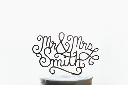 Laser cut cake topper