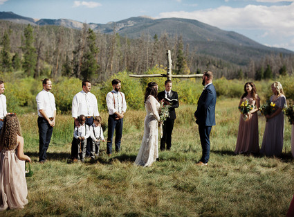 Colorado wedding ceremony