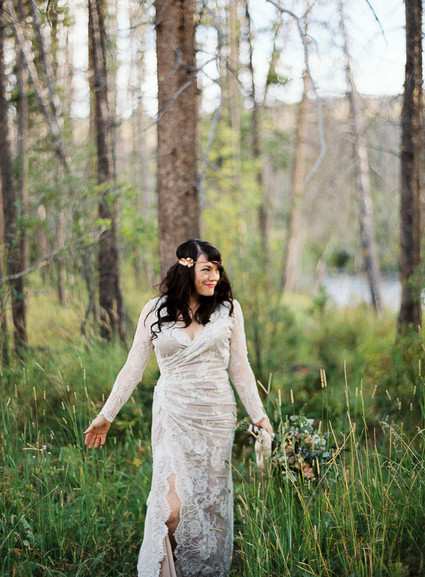 Colorado wedding bridal portrait