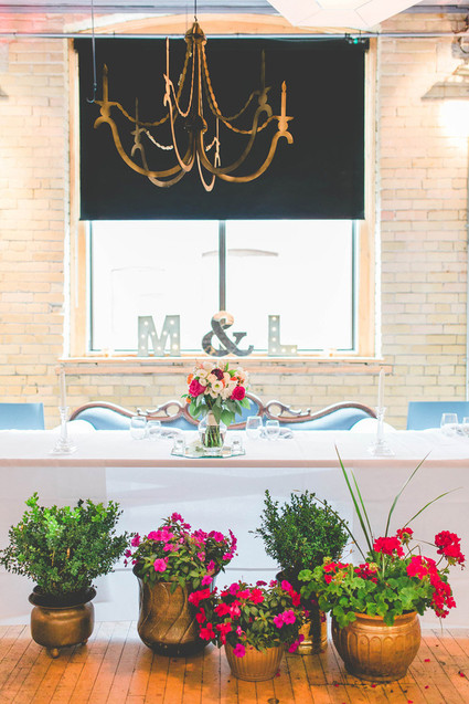 Summer wedding tablescape