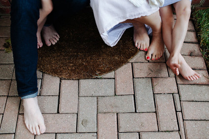 At home family newborn photos by Kaley Cornett