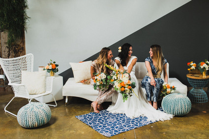Modern bohemian wedding inspiration Inspiration