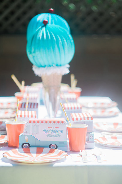 Ice Cream truck 1st birthday party