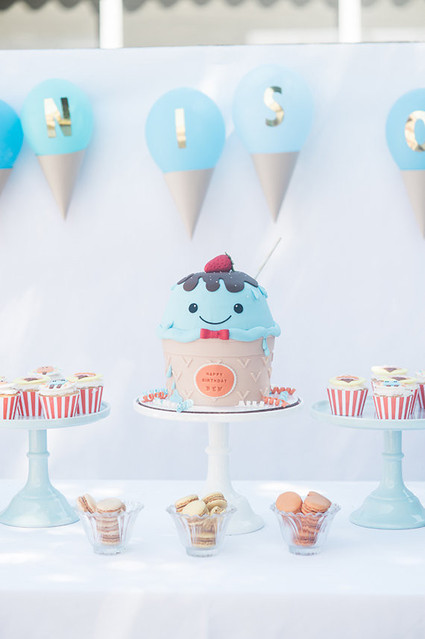 Ice Cream truck 1st birthday party