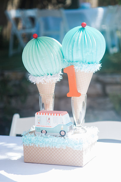 Ice Cream truck 1st birthday party