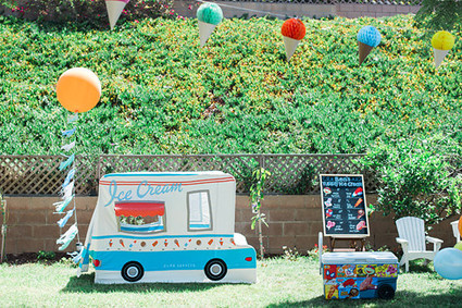 Ice Cream truck 1st birthday party