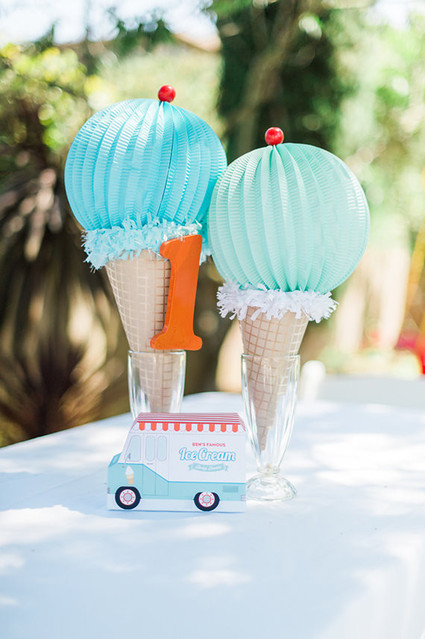 Ice Cream truck 1st birthday party