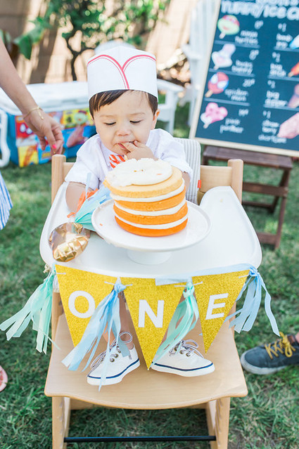 Ice Cream truck 1st birthday party