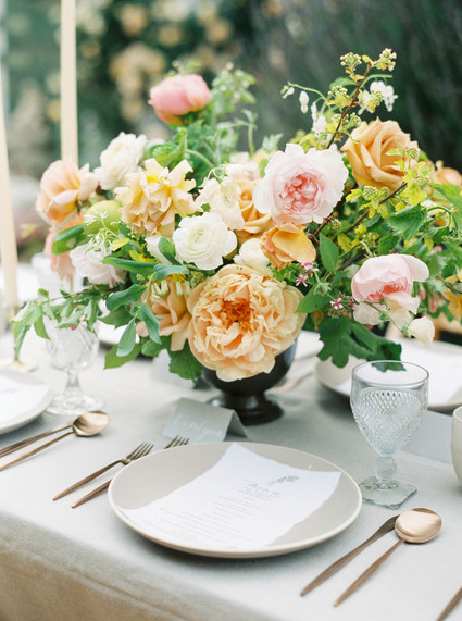 Modern garden wedding inspiration