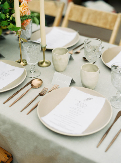 Modern garden wedding inspiration