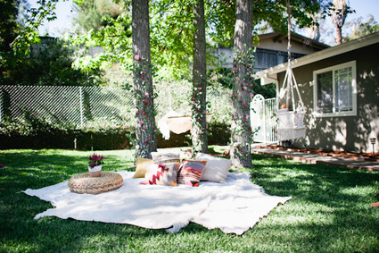 boho california backyard first birthday