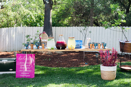boho california backyard first birthday