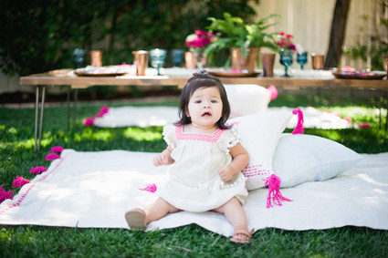 boho california backyard first birthday