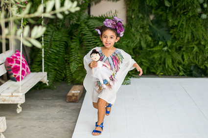 Hot pink floral birthday party in Cabo