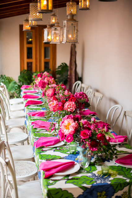 hot pink floral arrangements Inspiration