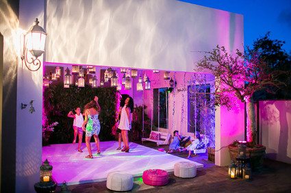 pink dance floor